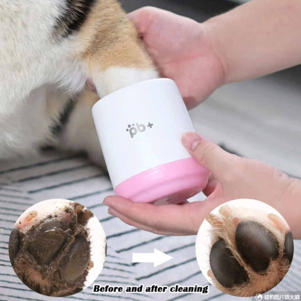 

Portable Pet Foot Washer Cup Puppy Paw Cleaner Cup Dog Soft Silicone Combs Quick Washer Cat Foot Cleaning Pet Paw Wash Tool