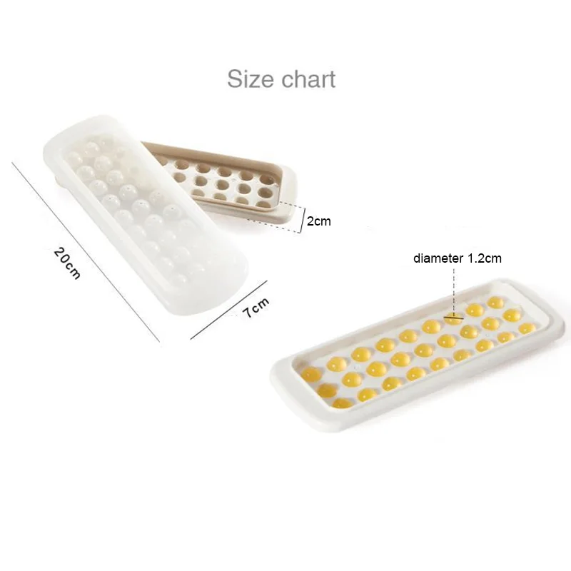 

27 Grids Ice Cube Mold with Lid DIY Ice Ball Maker Ice Cube Tray Mold For Beer Whiskey Cocktail Cold Drink Supplies Bar Tool