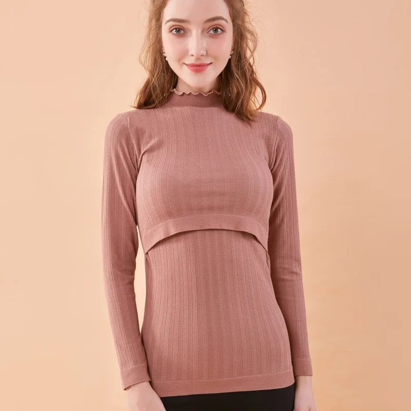 

Maternity T-shirt New Autumn Pregnancy Long Sleeve Breastfeeding Tops For Pregnant Women Nursing Tops Maternity T-shirt Shirt