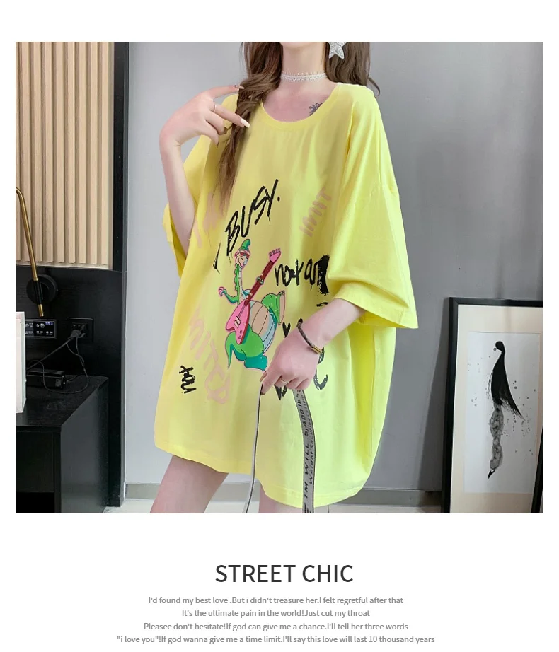 

2021 Summer Ladies Fashion Lace Backless T-shirt Women Short Sleeve New Mid-Length Tops Fashion Simple Crew Neck Pulllover Tees