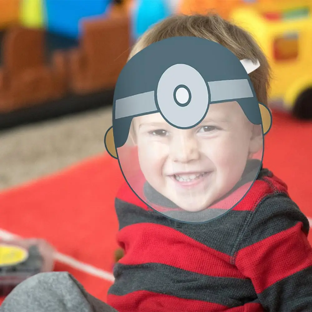 1 шт. защита для лица детей-подростков милая мультяшная маска моющаяся