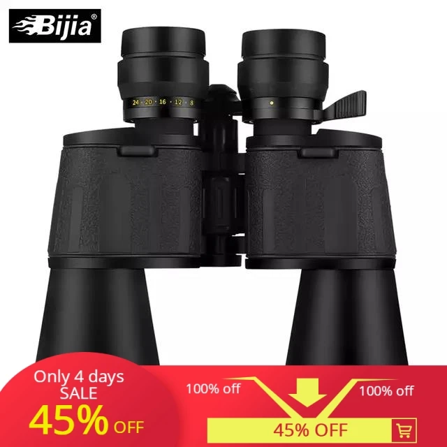 BIJIA 8-24x50 мощный зум-бинокль для охоты, спорта, профессионального бинокля, ночного видения, jumelles, телескоп, инструменты