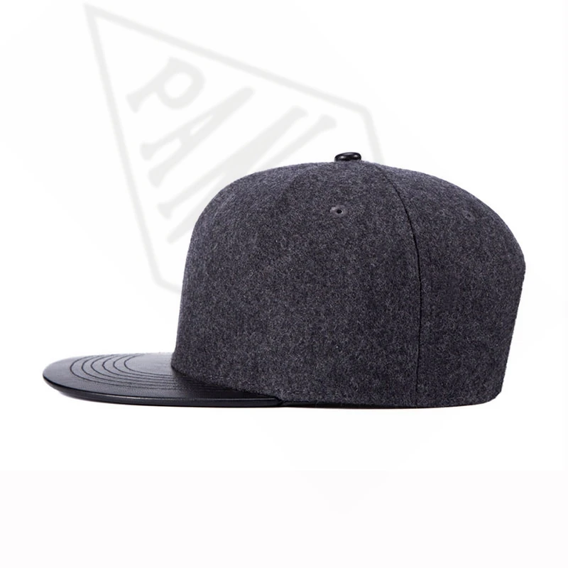PANGKB брендовая однотонная шапка зимняя темно-серая snapback для мужчин и женщин