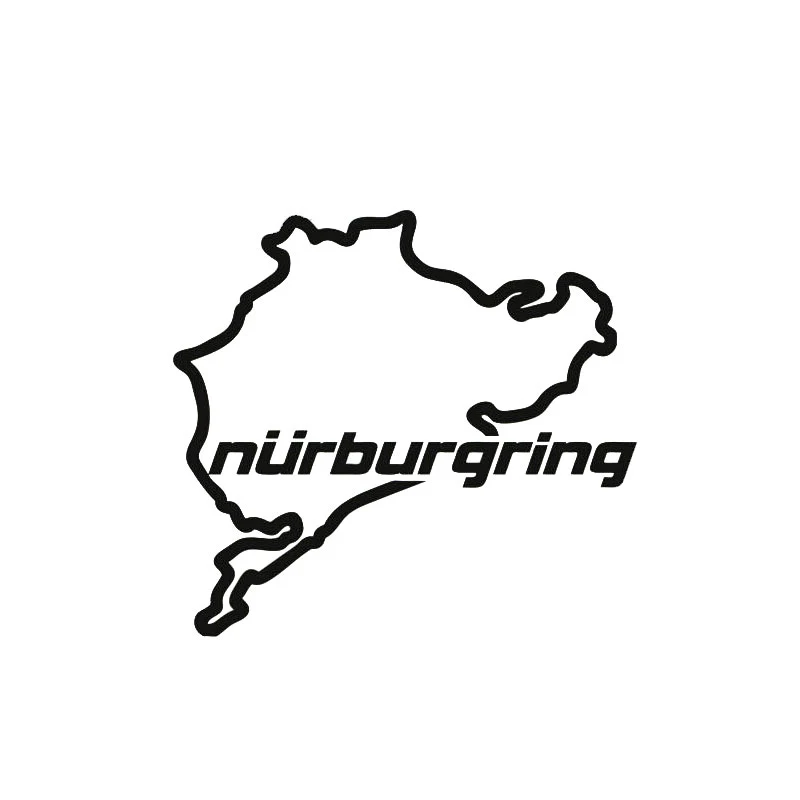 

Car Styling Racing Road Racing Nurburgring Creative Fashion Window Stickers Waterproof Sunscreen Auto Accessories PVC,14cm*10cm