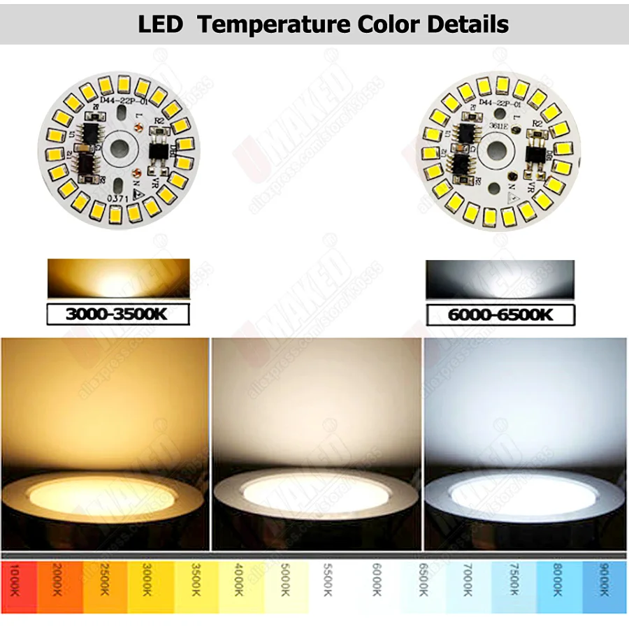 3W 5W 7W 9W 12W 15W AC 220V pcb with integrated IC driver 20cm wire Driverless led bulb PCB board Direct to | Освещение