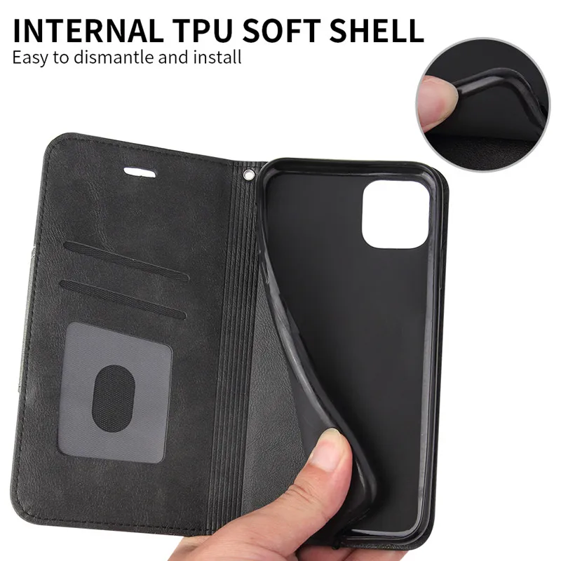 magnetic leather case for xiaomi poco x3 nfc m3 mi 11 10 9t 10t pro redmi 9t 9 8 8a 7a note 9t 9s 9 8 pro 8t 7 k20 case cover free global shipping