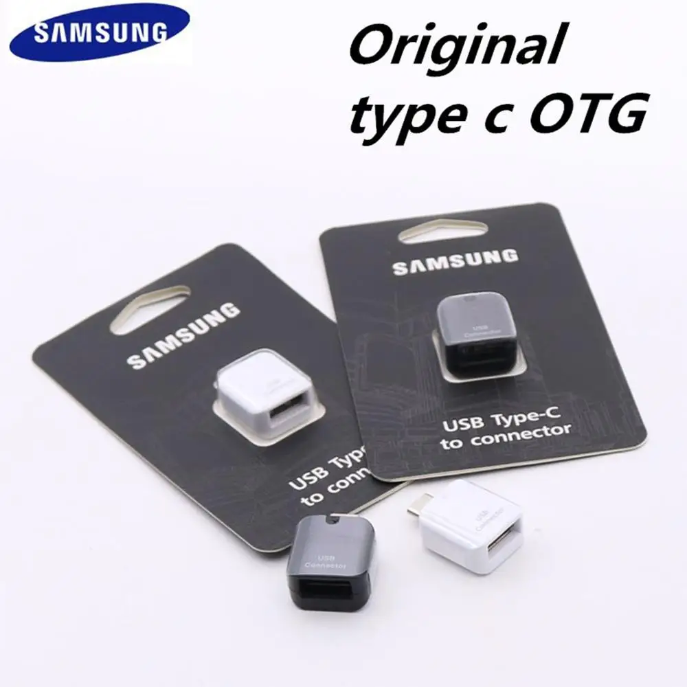 Оригинальный адаптер USB type c otg для Samsung Galaxy A70 A50 S8 S9 plus note 8 A3 A5 2017 с поддержкой