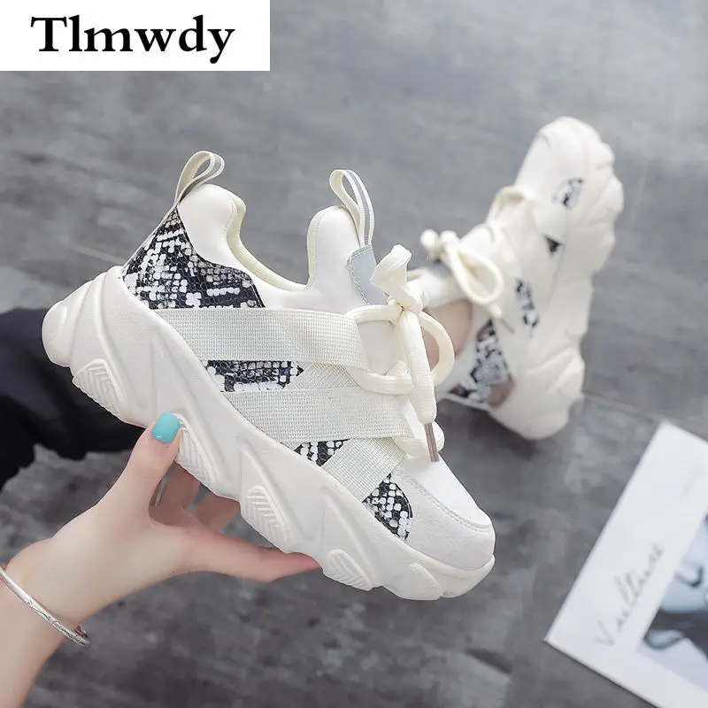 

2021 New Women Flat Shoes Women's Casual Sneakers Mesh Dad Shoes Sneakers Thick-soled Slip Women's Comfortable Vulcanized Shoes