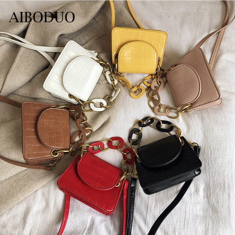 

AIBODUO New Mini Messenger Bag Women Fashion Versatile Chain Small Square Bag Popular Leisure Office Messenger Bag