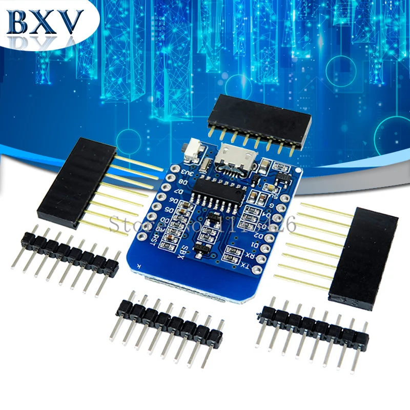 

10PCS D1 mini - Mini NodeMcu 4M bytes Lua WIFI Internet of Things development board based ESP8266