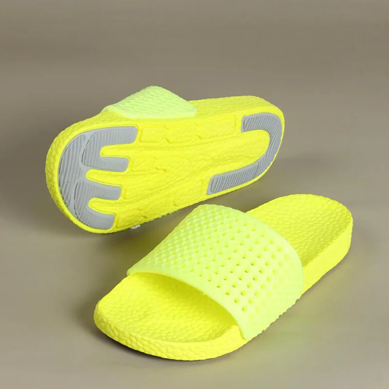 Летние светящиеся тапочки унисекс пляжные сандалии для улицы легкие