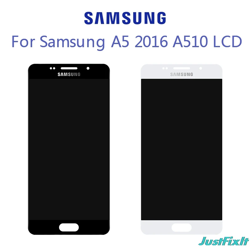 Супер Amoled ЖК-дисплей для samsung Galaxy A5 A510F A510F/DS A510M A510M/DS A510FD A510Y кодирующий преобразователь сенсорного экрана в сборе