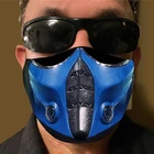 Костюм для косплея по лицу Mortal Kombat Ninja Game Scorpion Hanzo Hasashi Noob Saibot Subzero Пылезащитная маска для взрослых маски с фильтром