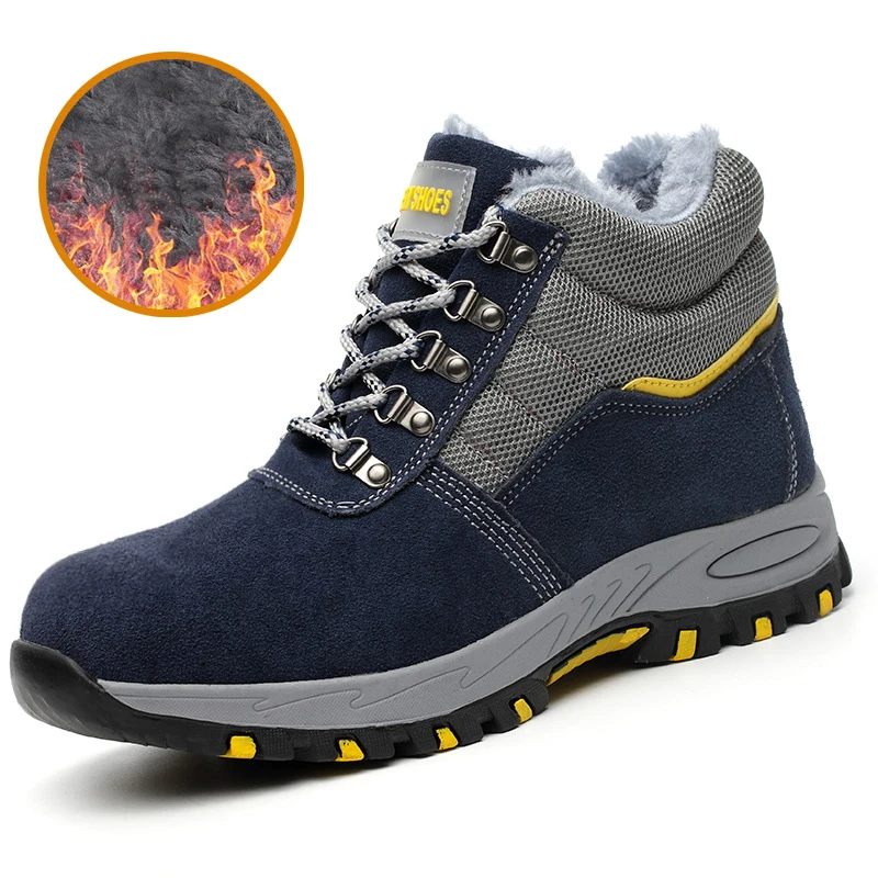 

Winter safety boots are light and comfortable, steel toe cap, anti-piercing industrial outdoor work shoes, foot protection
