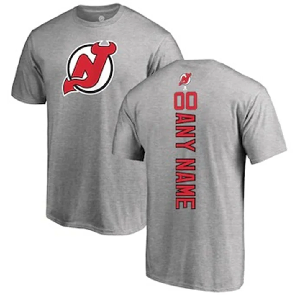 

2021 sports hockey devil Shirt New Jersey Devil shirt ice hockey super large Harajuku 3D printed summer new T-shirt