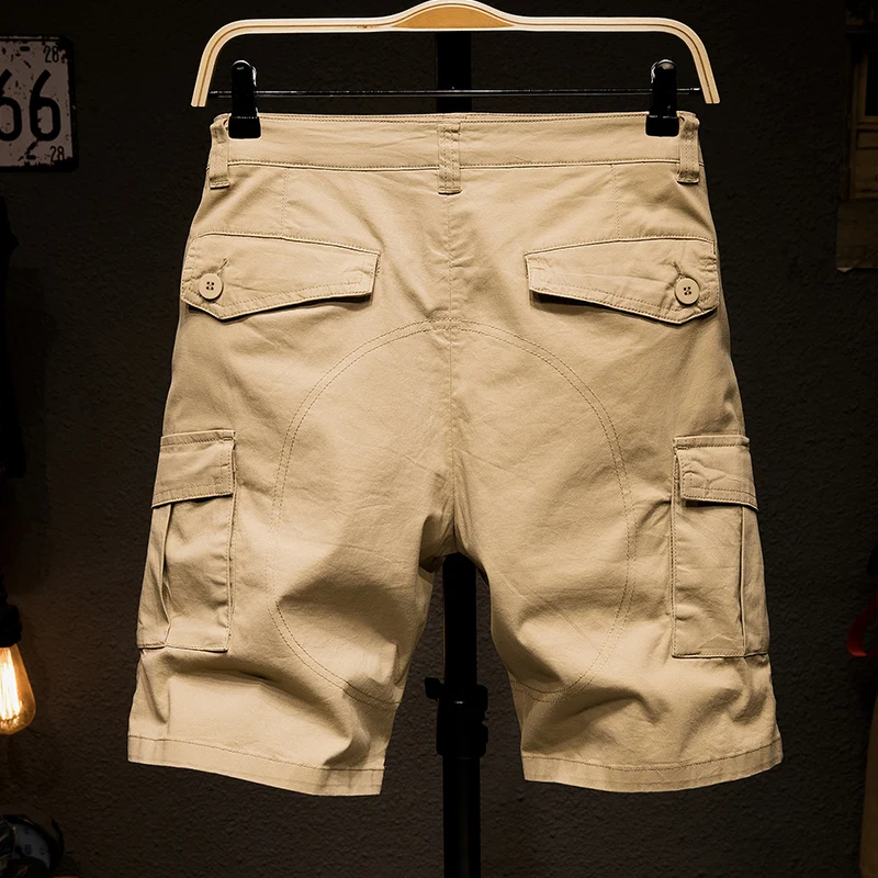 

Summer Men's Casual Safari Style Knee Length Pants Plus Size Shorts Solid F3