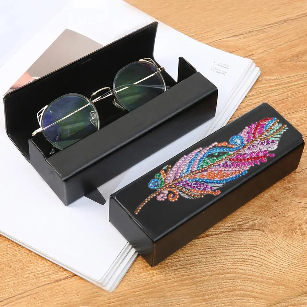 Чехол для очков сделай сам с алмазной росписью кожаный чехол хранения