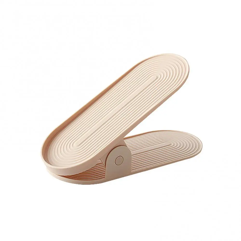 

1 Pcs Durable Adjustable Shoe Organizer Footwear Support Slot Space Saving Cabinet Closet Stand Shoes Storage Rack Shoe Box