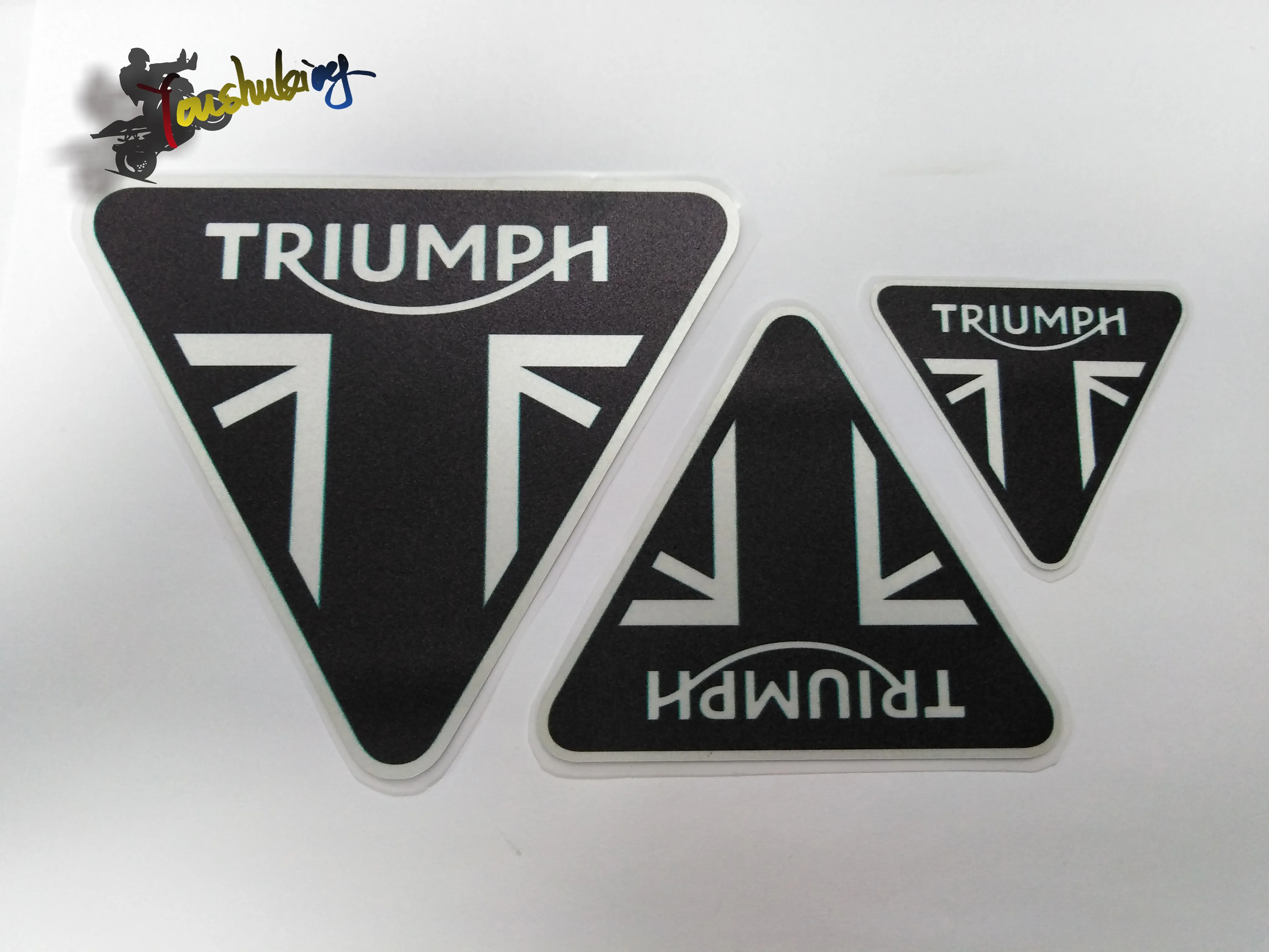Гоночный шлем 3 м набор наклеек s для triumph логотип мотоциклетный топливный бак Предупреждение ющая этикетка Предупреждение ющая наклейка