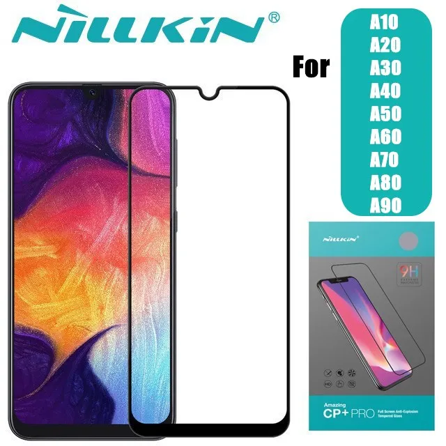 Nillkin Анти-взрыв CP+ Pro Полное покрытие экрана протектор Закаленное стекло для samsung A10 A20 A30 A40 A50 A60 A70 A70S A80 M30S
