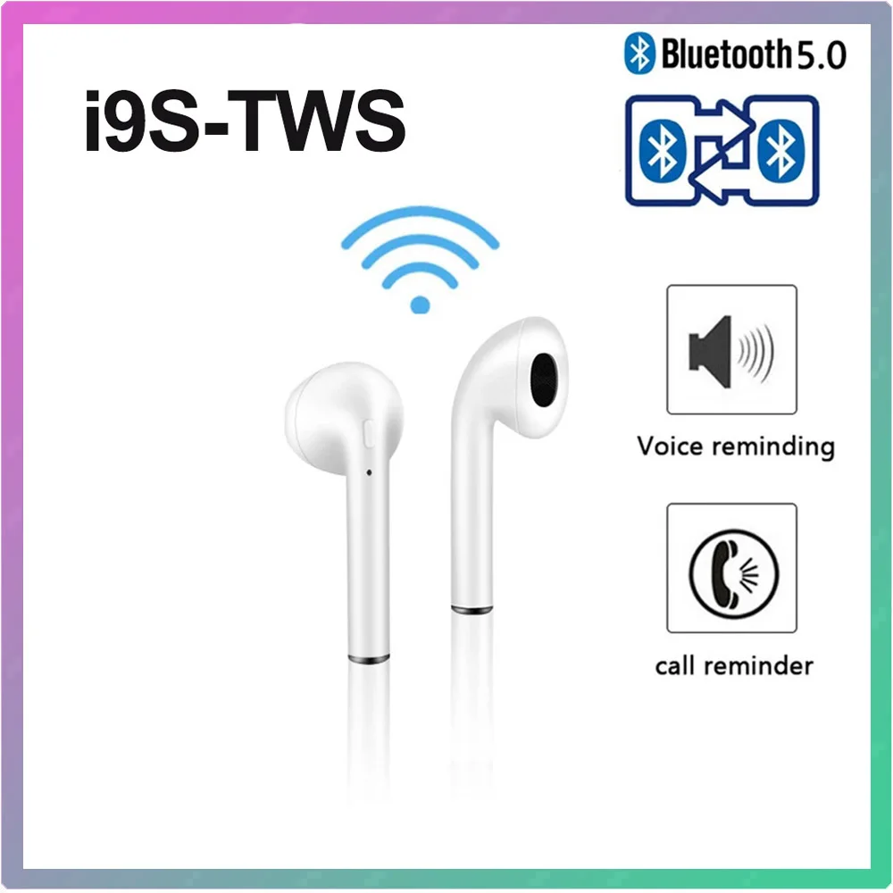 

i9s TWS Wireless Earphones Earpiece Bluetooth Headsets Earbuds True Wireless Stereo Headphones For iphone Android PK i7s i11 i12