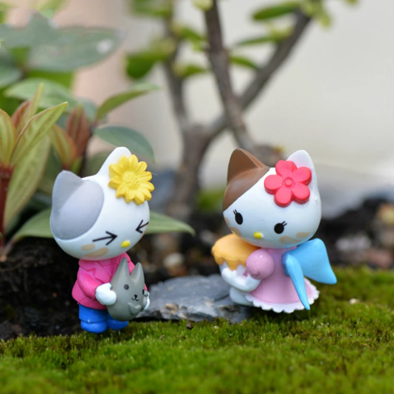 Миниатюры милый Декор для дома с изображением кота аксессуары Сказочный Сад DIY