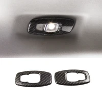 for renault koleos 2017 2018 accessories car rear reading lampshade frame cover trim sticker car styling abs carbon fibre 2pcs