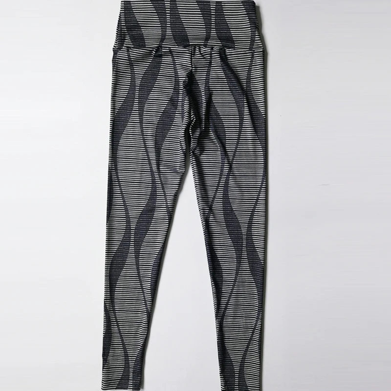 Женские Штаны Для Йоги осенняя спортивная одежда тонкая для бега полосатые штаны