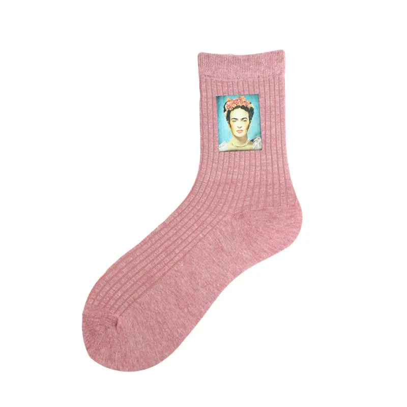 Милые женские носки Харадзюку с принтом животных дизайнерские милые