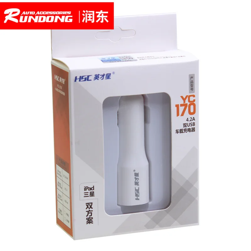 Elite Star 4.2A Dual USB Автомобильное зарядное устройство для ipad/Android Быстрая зарядка