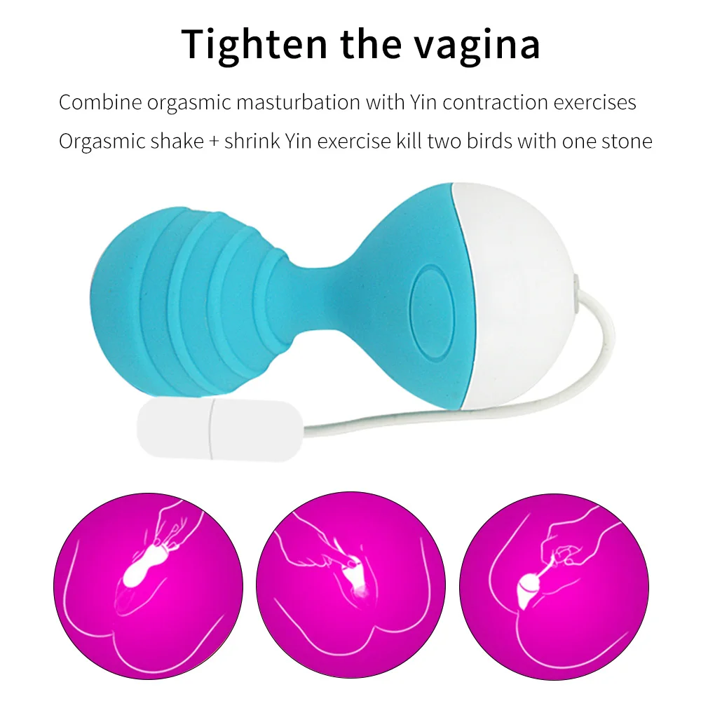 Приложение Управление безопасный силикон умный мяч вагинальные шарики шарик