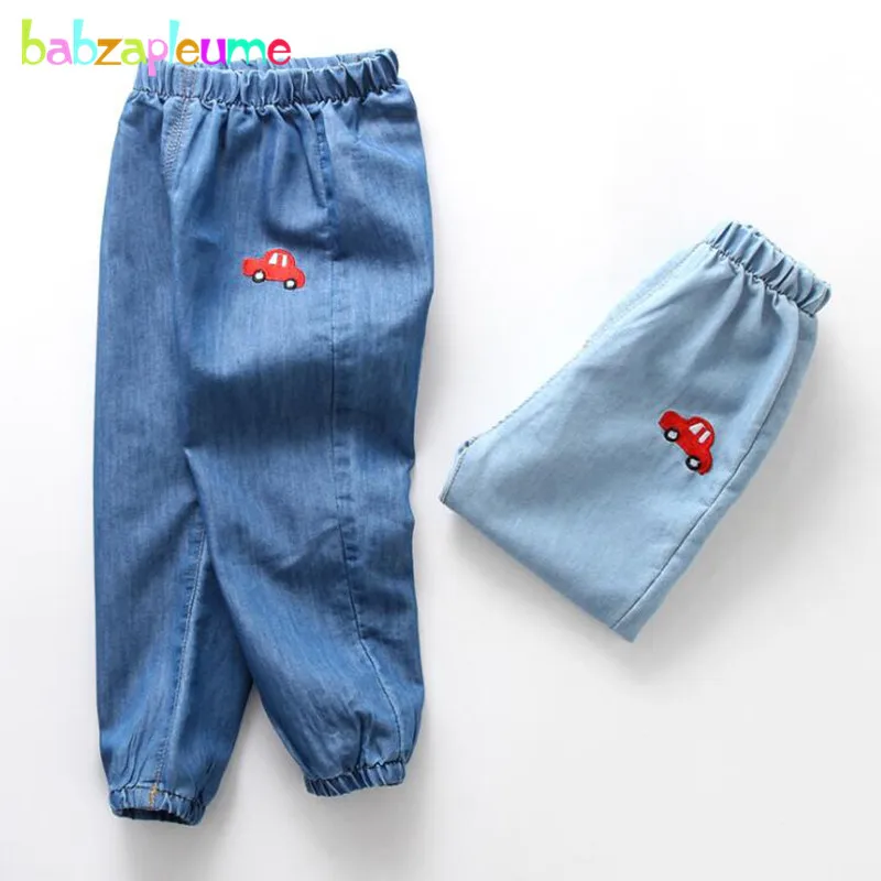 

Spring Summer Korean Children Clothing Casual Cartoon Cute Denim Loose Mid Baby Boy Jeans Kids Pants For Teenage Girls 1994-1