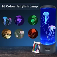 usbbattery powered led jellyfish lamp color changing jellyfish tank aquarium led lamp office room bedside decor night light