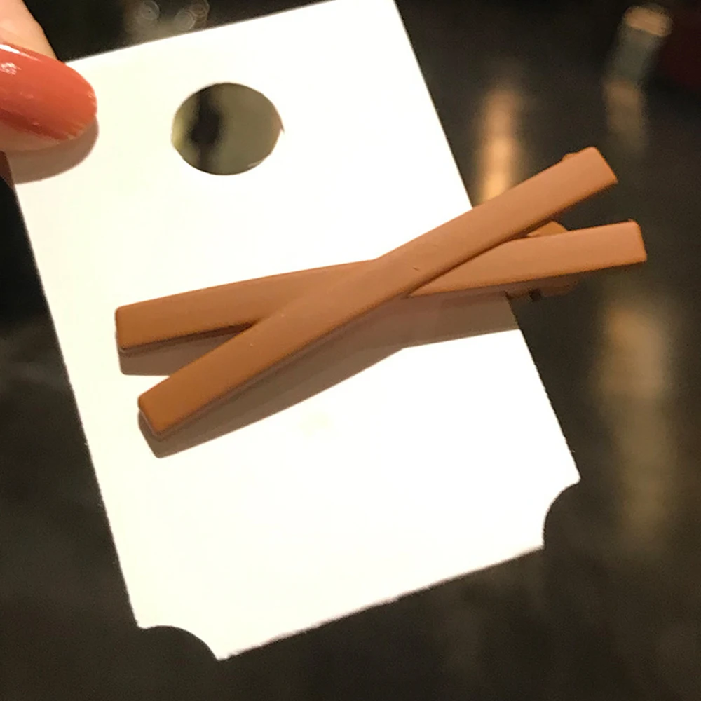 Новинка модные женские заколки пряжки карамельные цвета зажим для волос с