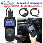 Профессиональный диагностический инструмент OBD2 EOBD VS890 Универсальный автоматический диагностический сканер Vgate VS890 OBD2 CAN протоколы VS890 13 языков