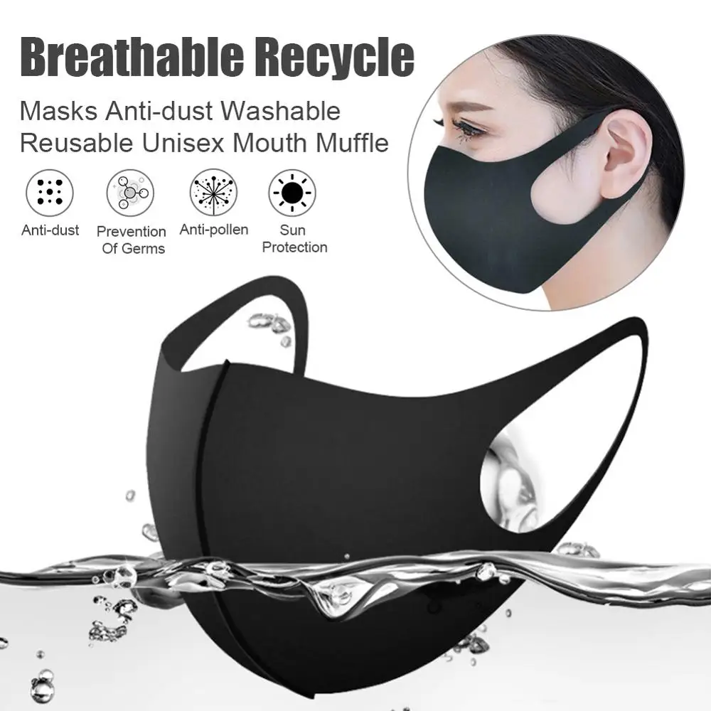 Пылезащитная маска для рта Моющиеся Многоразовые Дышащие маски татуажа Зимняя