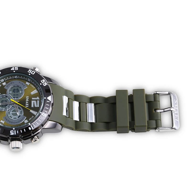 

SMAEL Newest Alloy Quartz Digital Watch Man Waterproof Brand Sports Casual Watches Men LED Military Wristwatch Best Gift Clocks