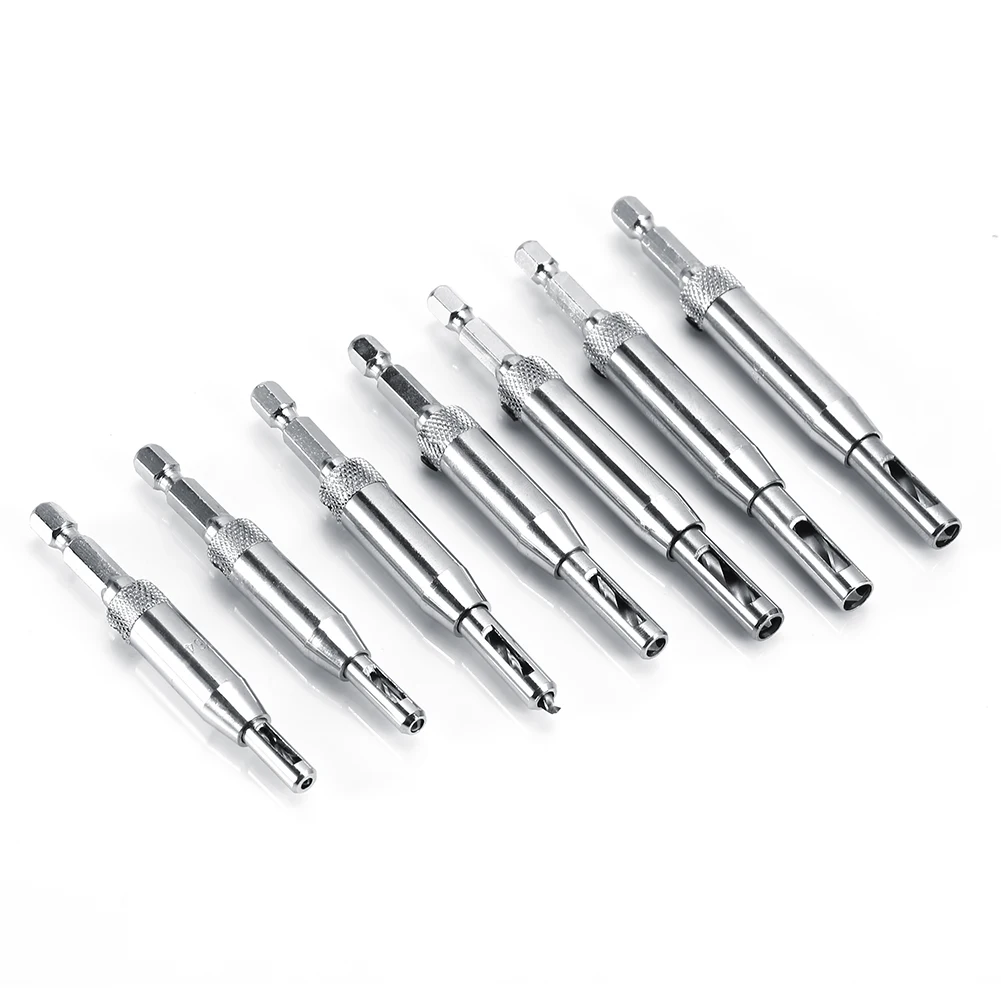 Набор самоцентрирующихся сверл 7 шт./лот для двери и окна с шестигранным