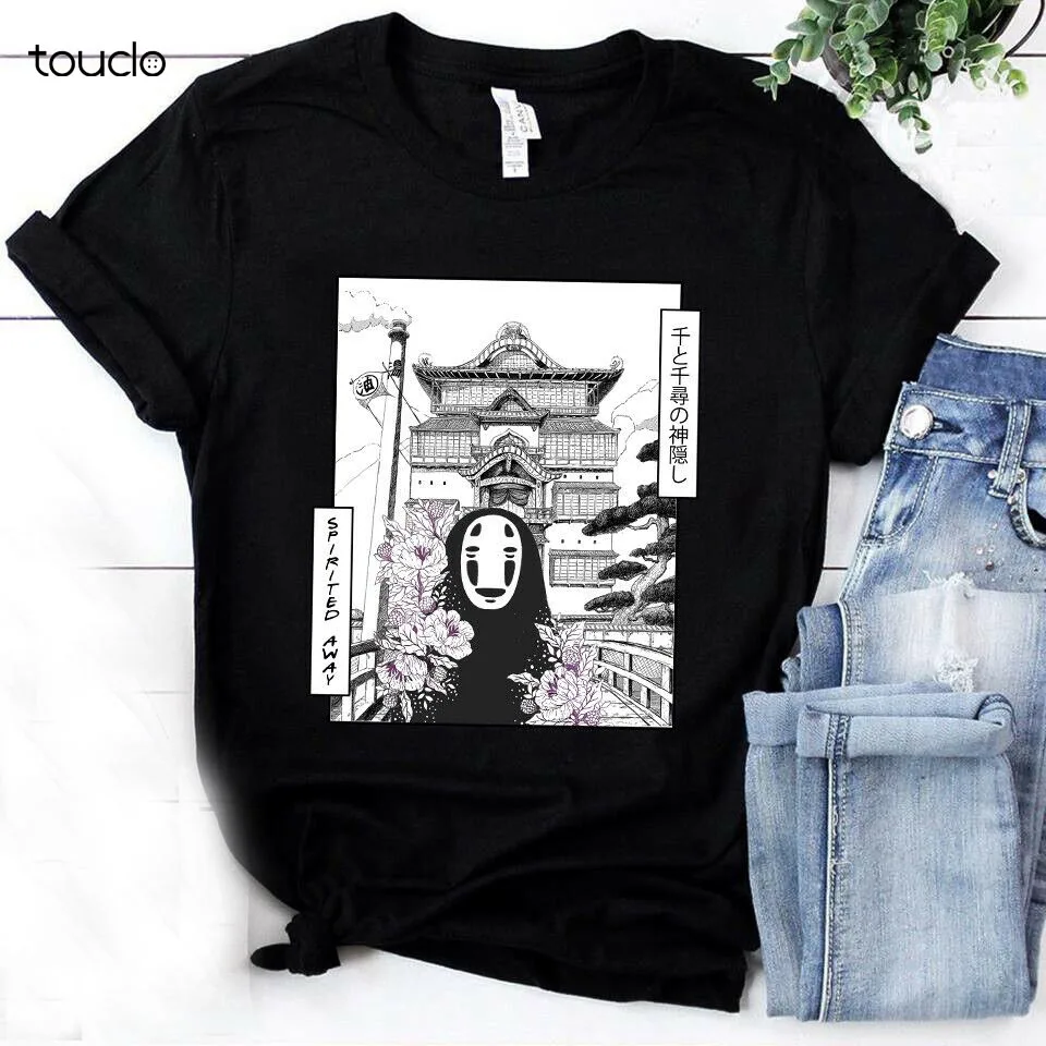 

Spirited Away Kaonashi No Face Faceless Man Gost Ghost T-shirt Tee Unisex Tee