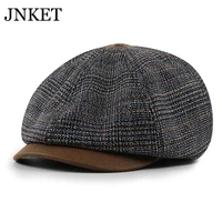 jnket new autumn winter new retro men and women%e2%80%98s octagonal cap beret hat casual peaked cap newsboy hat casquette