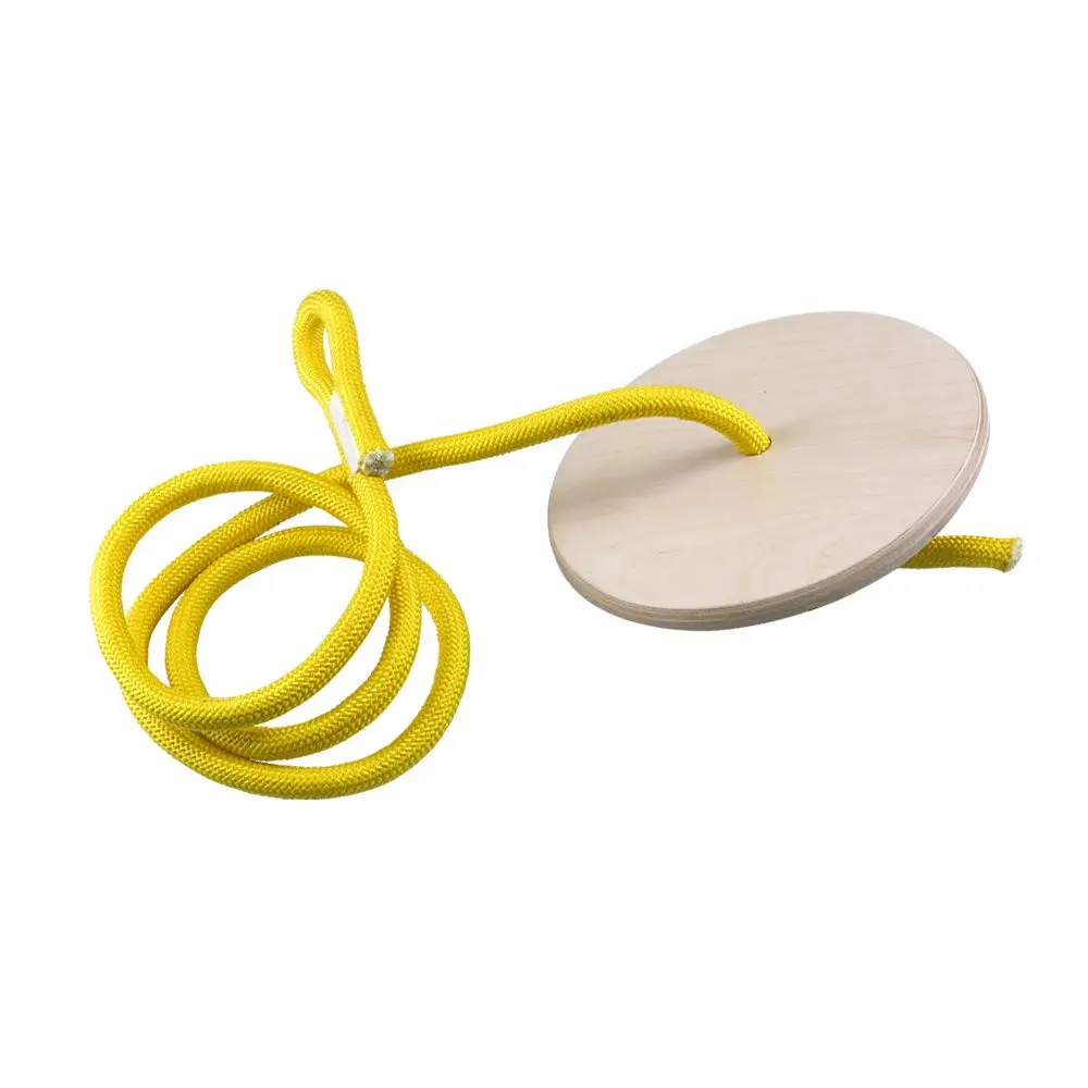 Дети открытый деревянный круглый качели диск дерево высокая прочность