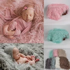 1 м * 1,6 м реквизит для фотосъемки новорожденных мягкое пушистое плюшевое одеяло фон для детской корзины для фотосъемки аксессуары для фотостудии