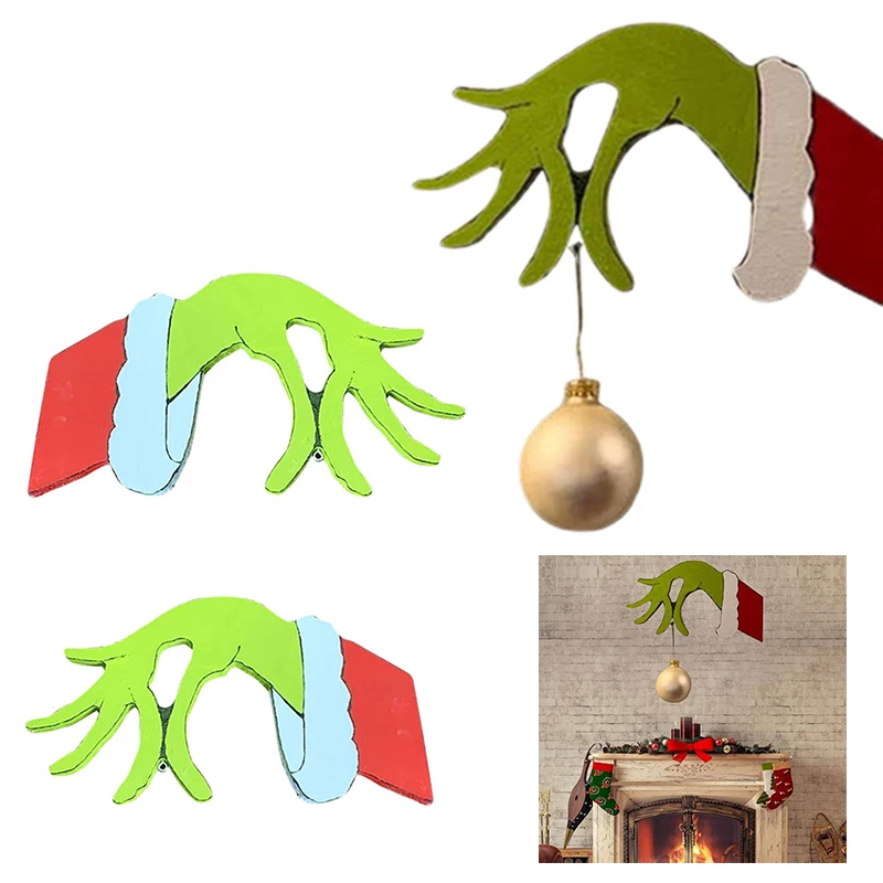 2020 Новый рождественский вор ручная вырезка Рождественский Grinch Ручные украшения