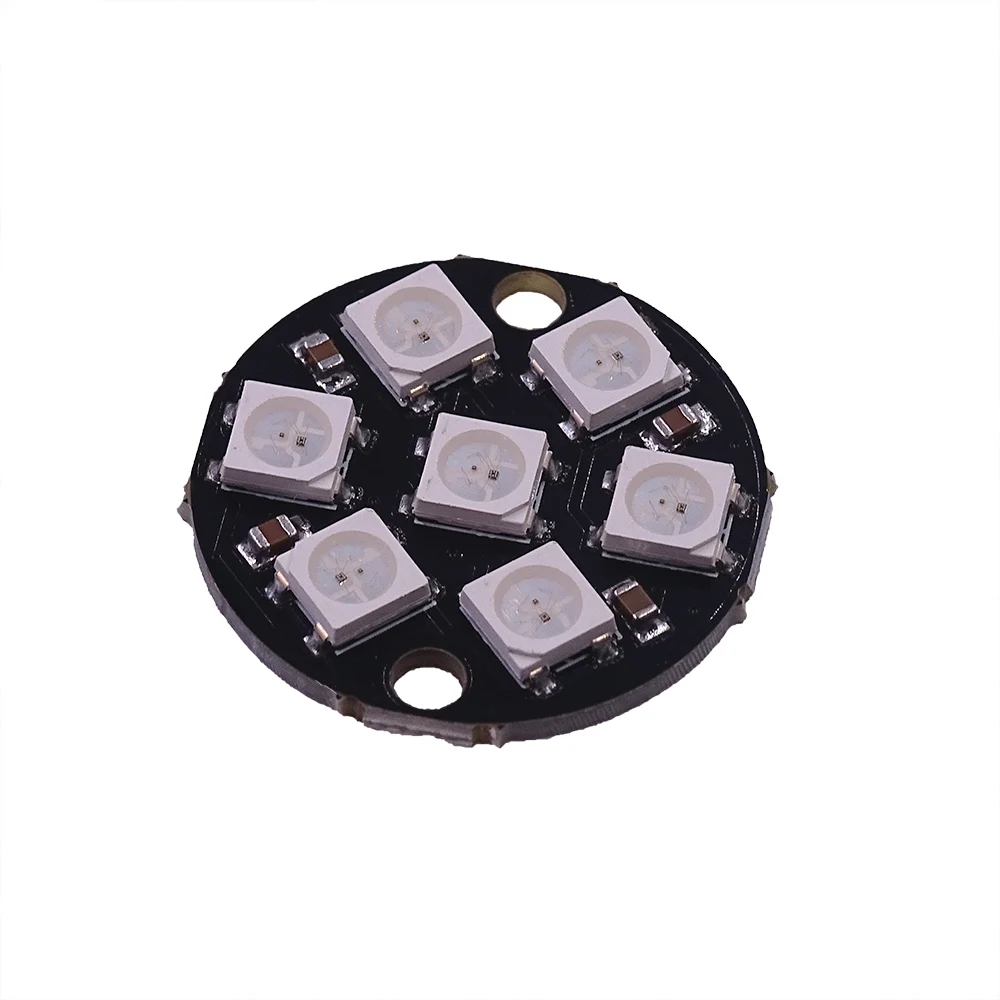 WS2812 7-бит 7 бит светодиодный 5050 RGB кольцевая лампа светильник LED со встроенным