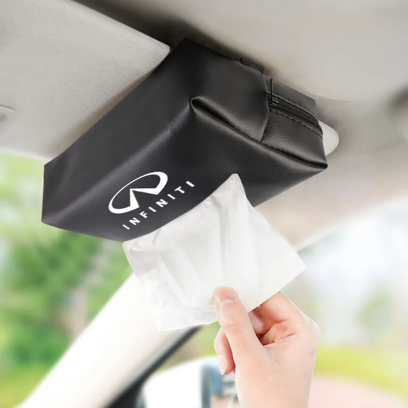 Автомобильная коробка для салфеток кожаный держатель солнцезащитный козырек