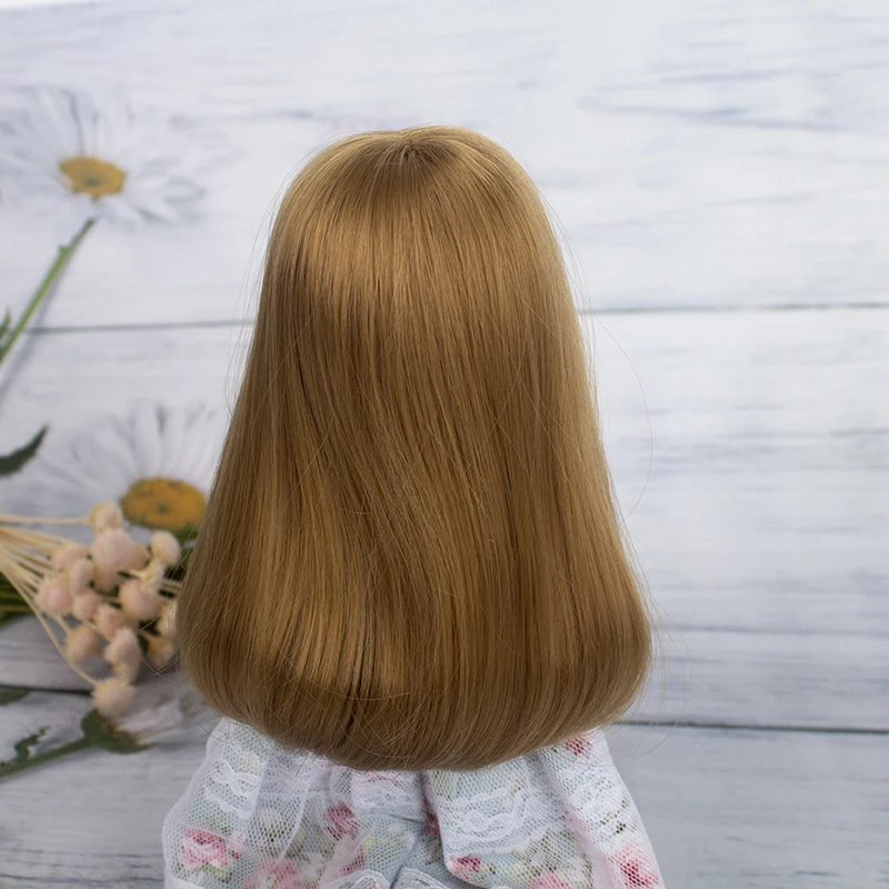 1/6 парик для куклы bjd из мягкого волокна вьющиеся золотые волосы аксессуары кукол