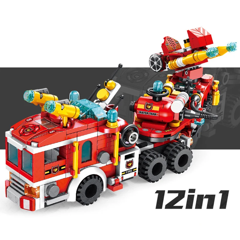 MissAbigale 12In1Building Blocks Набор детских игрушечных автомобилей подарок совместимый