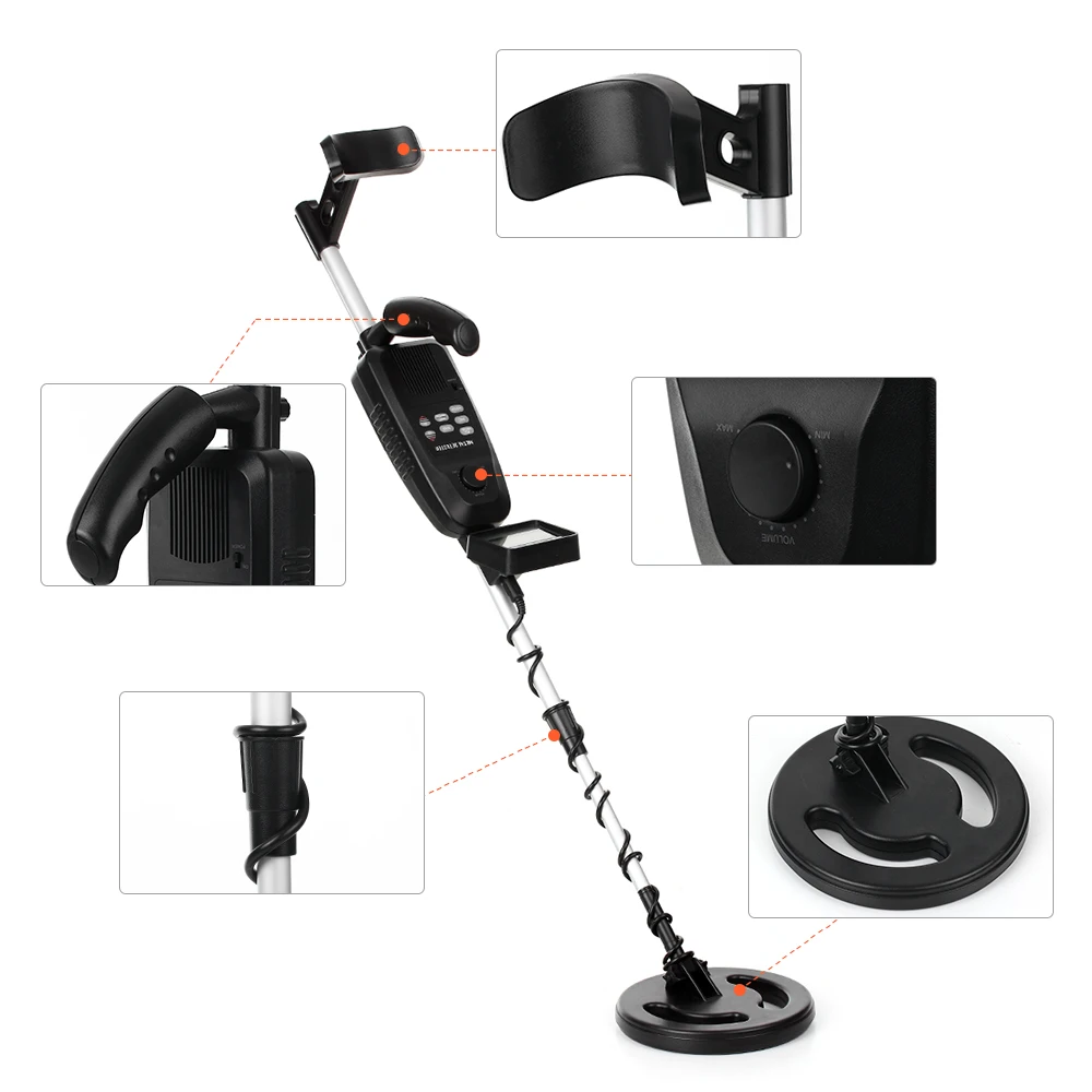 Подземный металлоискатель MD3500 Высокочувствительный металлодетектор для поиска