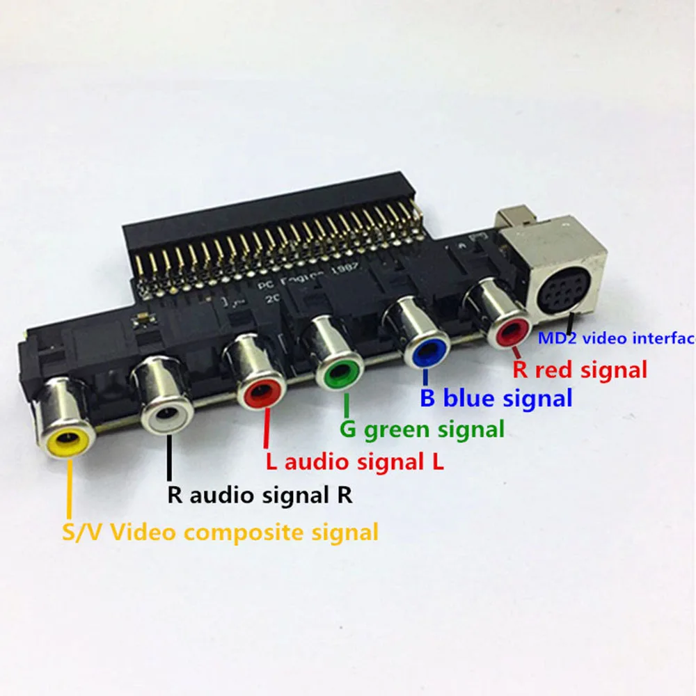 

RGBS Board Video Booster RGBS Signal Output Audio Output For NEC PCE PC Engine Grafx Console Electronic Component