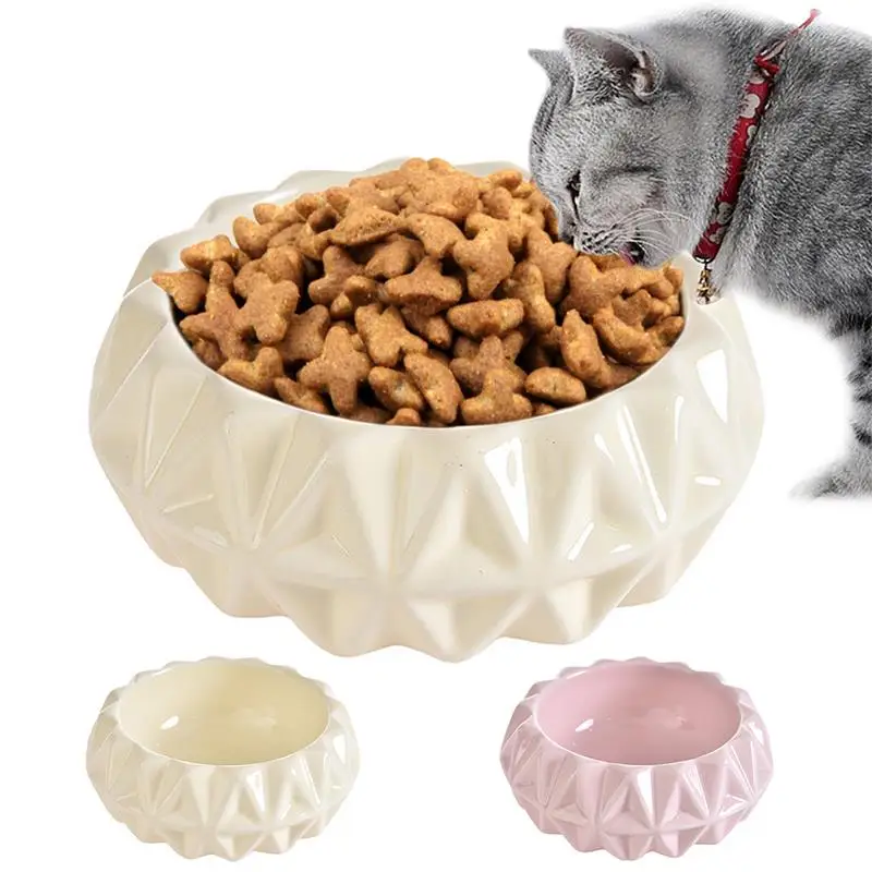 

Ceramic Flower Design Pet Bowls Food Water Feeder for Dog Puppy Cats Pets Supplies Feeding Dishes for Cats Dogs